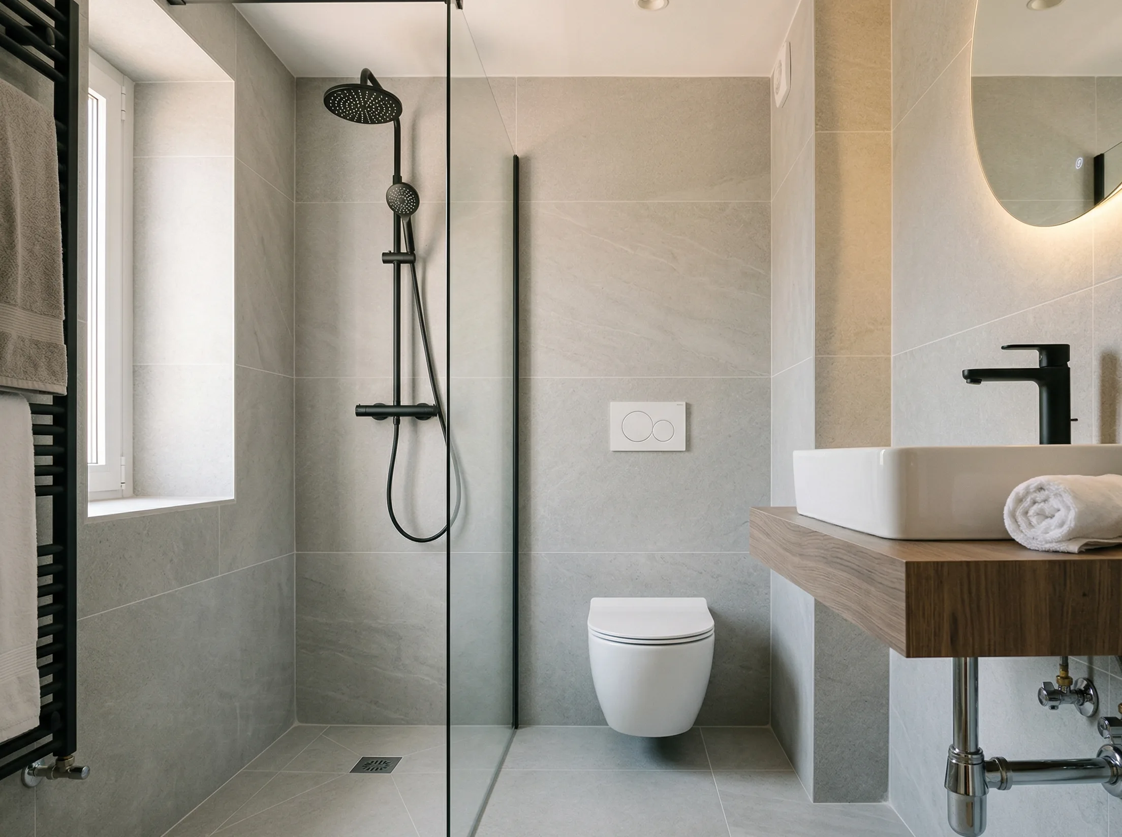 Baño reformado con instalación de fontanería en Albacete